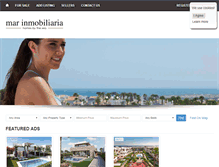 Tablet Screenshot of marinmobiliaria.com